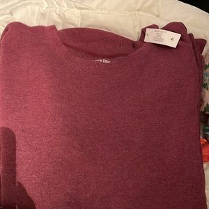 NET Time and Tru XXXL (size 22); burgundy/wine color. This sweatshirt is soft.
